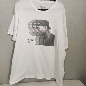 Tupac Shakur 2Pac Graphic T-Shirt Adult Size 2X Cotton